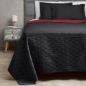 Quilt Bicolor Negro Rojo. Masel Inicio
