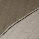 Quilt Bicolor Tabaco-Beige. Masel Inicio