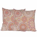 Set 2 cojines Lona Española Cartagena 50x50 cm. Naranja. Masel Decoración