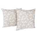 Set 2 Cojines Lona Española Keila 50X50 cm. Beige. Masel Decoración