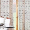 Set 2 Cortinas velo Bordado Teresita 1.40 X 2.25 cm. Rojo. Masel Cortinas