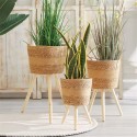 Set de 3 maceteros de bamboo Kalamba Maceteros
