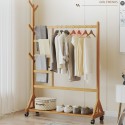 Perchero colgador doble de Bamboo EC21 Muebles