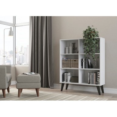 Estante 6 Nichos Color Blanco Muebles