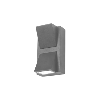 APLIQUE LED DOBLE EXTERIOR IP54 2X3W 3000K GRIS MODELO KAPELLE KONNERGIE Iluminación