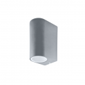 APLIQUE LED EXTERIOR GRIS MODELO KAPELLE REDONDO IP54 DOBLE PORTA GU10 KONNERGIE Iluminación