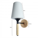 LAMPARA APLIQUE SIMPLE PORTA AMPOLLETA E27 MODELO LUSITANIA KONNERGIE Iluminación