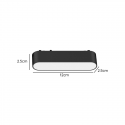 FOCO RIEL MAGNETICO EMPAVONADO FIJO 6W 48V 3000K CYGNUS KONNERGIE Iluminación