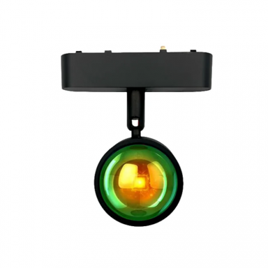 FOCO RIEL MAGNETICO LUPA 10W 48V ROSA AMARILLO CYGNUS KONNERGIE Iluminación