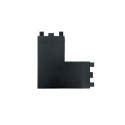 CONECTOR L RIEL NEGRO 48V MODELO CYGNUS KONNERGIE Iluminación
