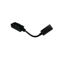 CONECTOR FLEXIBLE RIEL NEGRO 48V MODELO CYGNUS KONNERGIE Iluminación