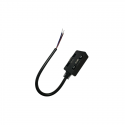 CONECTOR RIEL FLEXIBLE 48V NEGRO MODELO CYGNUS KONNERGIE Iluminación