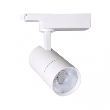 FOCO LED A RIEL MONOFASICO 10W 3000K BLANCO MODELO ALTAIR ZEROFLICKER A KONNERGIE Iluminación