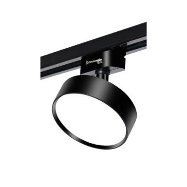 PORTA PANEL LED RED NEGRO A RIEL 12W NEUTRO 4000K MOD QUTU KONNERGIE Iluminación