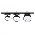 PORTA PANEL LED REDONDO NEGRO 18W NEUTRO 4000K A RIEL MODELO QUTU KONNERGIE Iluminación