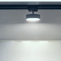 PORTA PANEL LED REDONDO NEGRO 18W NEUTRO 4000K A RIEL MODELO QUTU KONNERGIE Iluminación