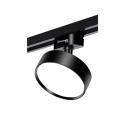 PORTA PANEL LED REDONDO NEGRO 18W NEUTRO 4000K A RIEL MODELO QUTU KONNERGIE Iluminación