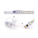 CINTA LED AZUL HIELO 2835 120LED 10MM IP65 CORTE CADA 20CM 220V INTERIOR EXTERIOR KONNERGIE Iluminación