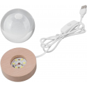 LAMPARA DE MESA LED BOLA DE CRISTAL 6 MEDUSA 3000K DC5V USB 1W KONNERGIE Iluminación