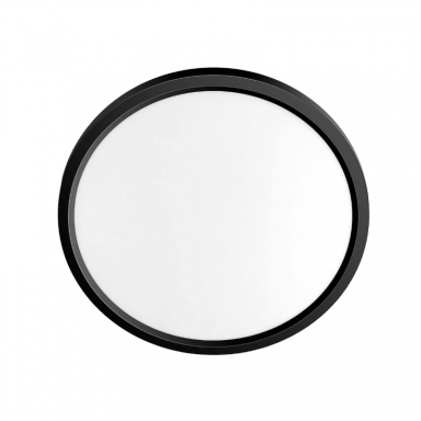 PANEL LED NEGRO SOBREPUESTO REDONDO SLIM 48W48W 500MM 3K4K6K KONNERGIE Iluminación