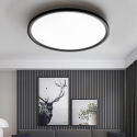 PANEL LED NEGRO SOBREPUESTO REDONDO SLIM 48W48W 500MM 3K4K6K KONNERGIE Iluminación