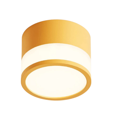 Panel decorativo sobrepuesto naranja moderno 7w frío 6000k Konnergie Iluminación