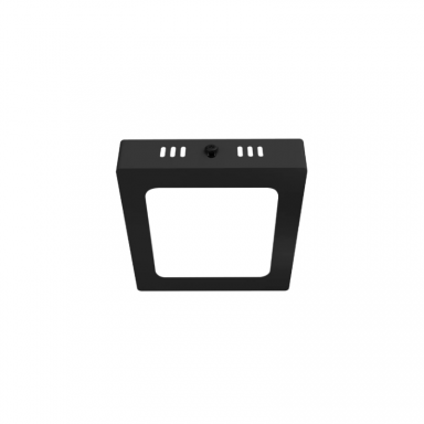 PANEL SOBREPUESTO NEGRO PRO CUADRADO 6W FRIO 6500K KONNERGIE Iluminación