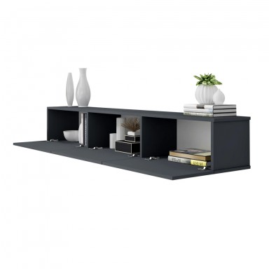 Rack TV Flotante Napoles Negro Racks TV