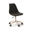 Silla de Oficina Eames acolchada Negro Sillas de oficina