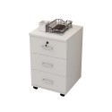 Gabinete para oficina 3 cajones con llave blanco Escritorios