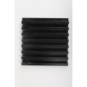 Panel decorativo PVC color Negro 250x16x2,3cm Caja 16 piezas Decoración