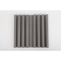 Panel decorativo PVC color Gris oscuro 280x16x2,3cm Caja 16 piezas Decoración
