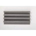 Panel decorativo PVC color Gris oscuro 280x16x2,3cm Caja 16 piezas Decoración