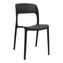 Silla Comedor o Terraza alto trafico Brooklyn Negra Sillas Modernas Tipo Eames DSW