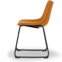 Silla Phoenix Cuero PU Caramel Sillas Modernas Tipo Eames DSW