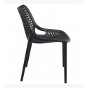 Silla restaurant o terraza Bardo Negra Sillas Modernas Tipo Eames DSW