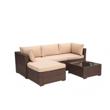 Juego de Terraza Chaise Collection Beige Terraza y Jardin