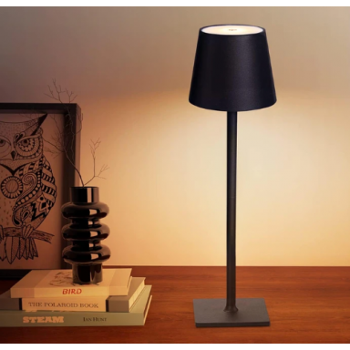 Lámpara recargable Modelo Gliese Negra 1W 5V 3K/4/6K Konnergie Iluminación