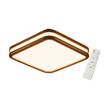 Lámpara Cuadrada 36w 300mm Modelo Saiph Caoba 3000-4000-6000k C/Control Konnergie Iluminación