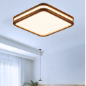 Lámpara Cuadrada 36w 300mm Modelo Saiph Caoba 3000-4000-6000k C/Control Konnergie Iluminación