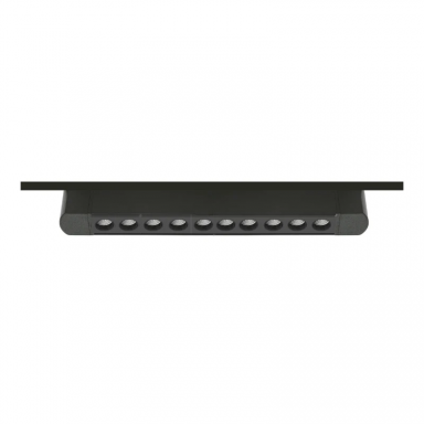 FOCO RIEL MONOFASICO NEGRO 24° MOVIL 20W 220V 3000K CYGNUS Iluminación