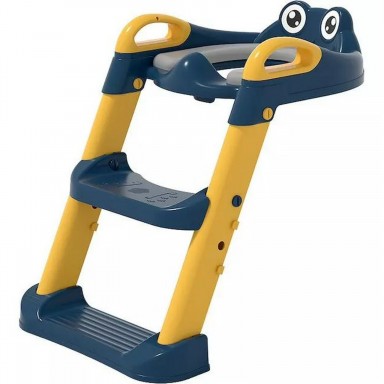Asiento Adaptador Escalera Inodoro Para Niños Color Azul Niños