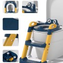 Asiento Adaptador Escalera Inodoro Para Niños Color Azul Niños