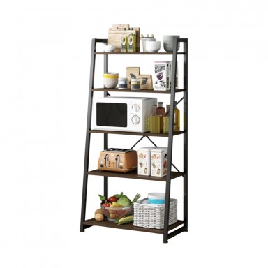 Rack Multiuso 5 Niveles Metal Frame Wood Muebles