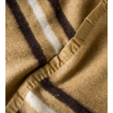 Frazada Eco Jacquard Af Cannon Sólida Listada Beige Frazadas