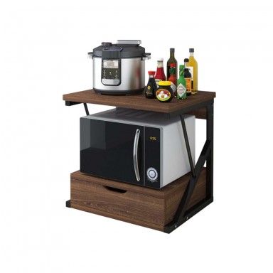 Rack microonda madera caoba Cocina