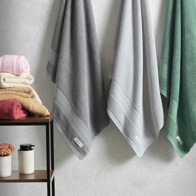 Sábana de baño Karsten Empire 380g 86x150cm Gris Toallas