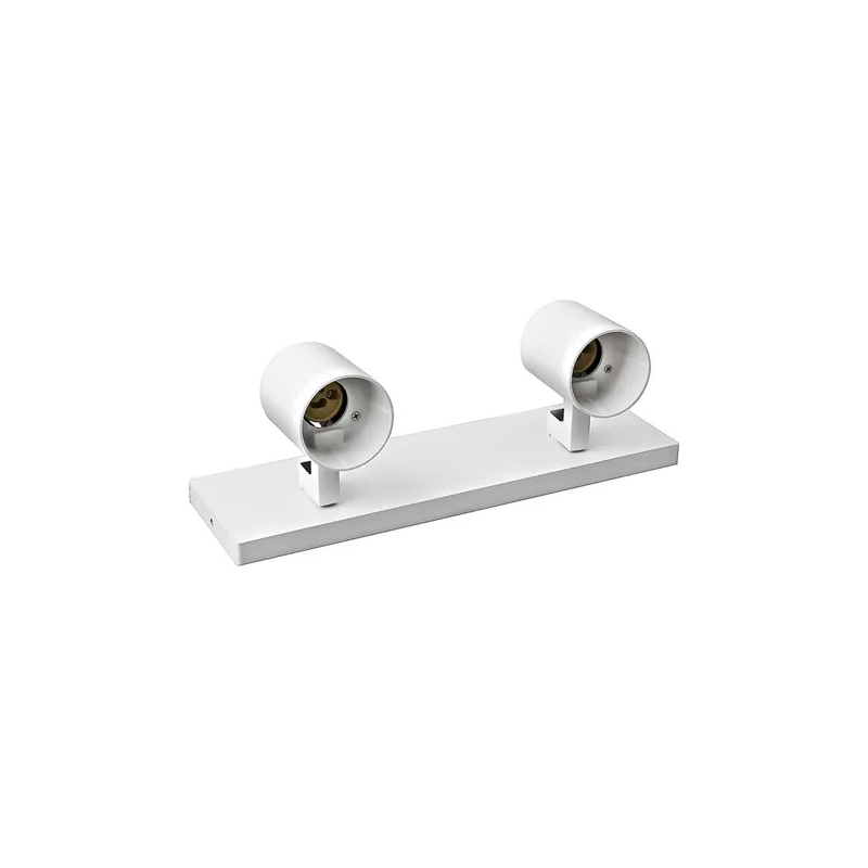 Barra Sobrepuesta Doble Gu-10 Blanco Mate P2 Megabright Inicio