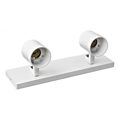 Barra Sobrepuesta Doble Gu-10 Blanco Mate P2 Megabright Inicio