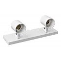 Barra Sobrepuesta Doble Gu-10 Blanco Mate P2 Megabright Inicio